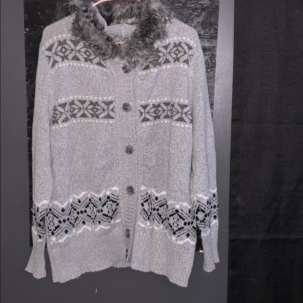 A buttoned down jacket,